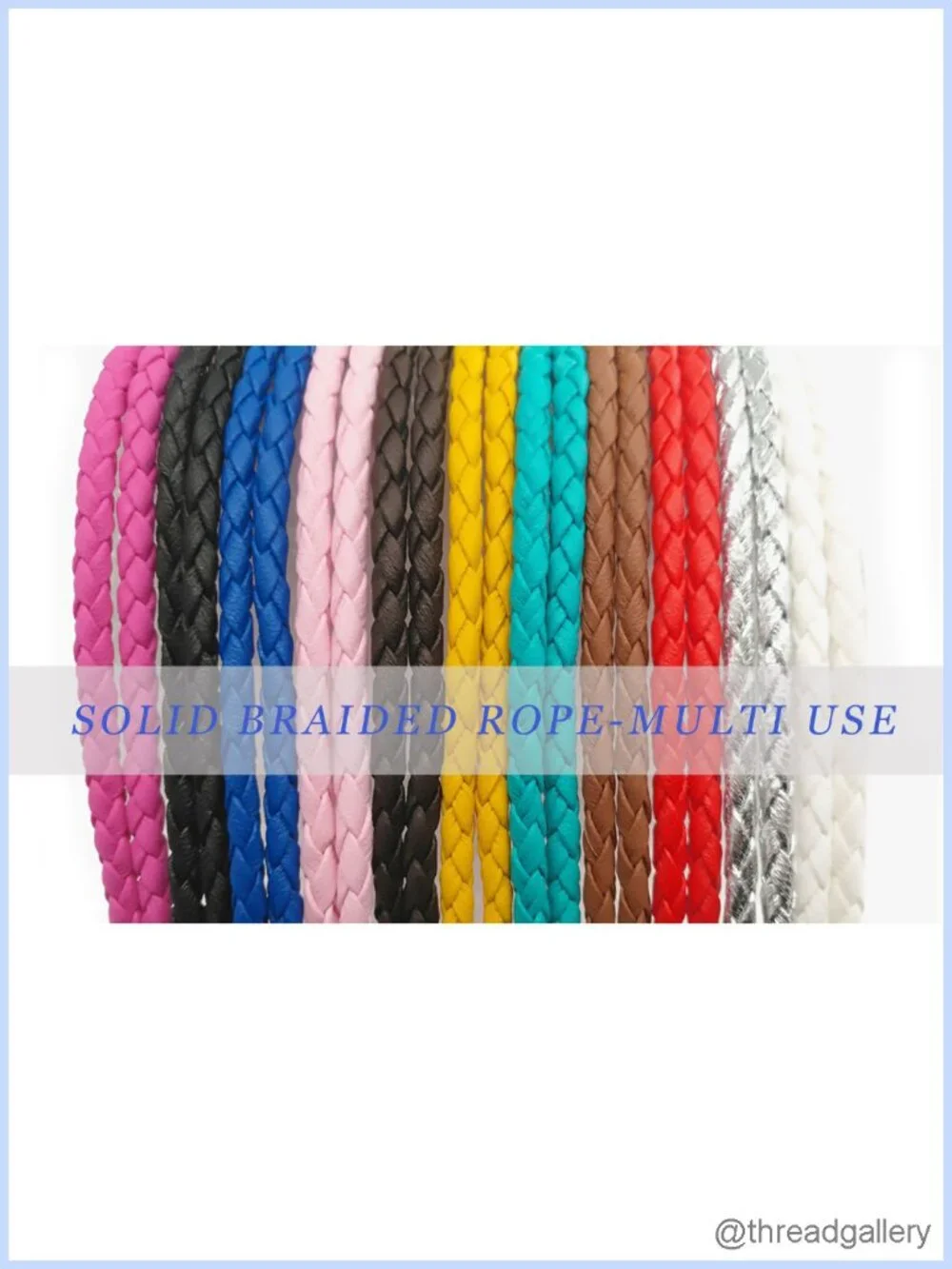 Women PU Leather Braided Rope Belt Skinny Waist Tie Knot Boho
